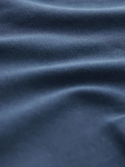 Ottoman bleu marine - Polo coupe classique à manches courtes et liserés