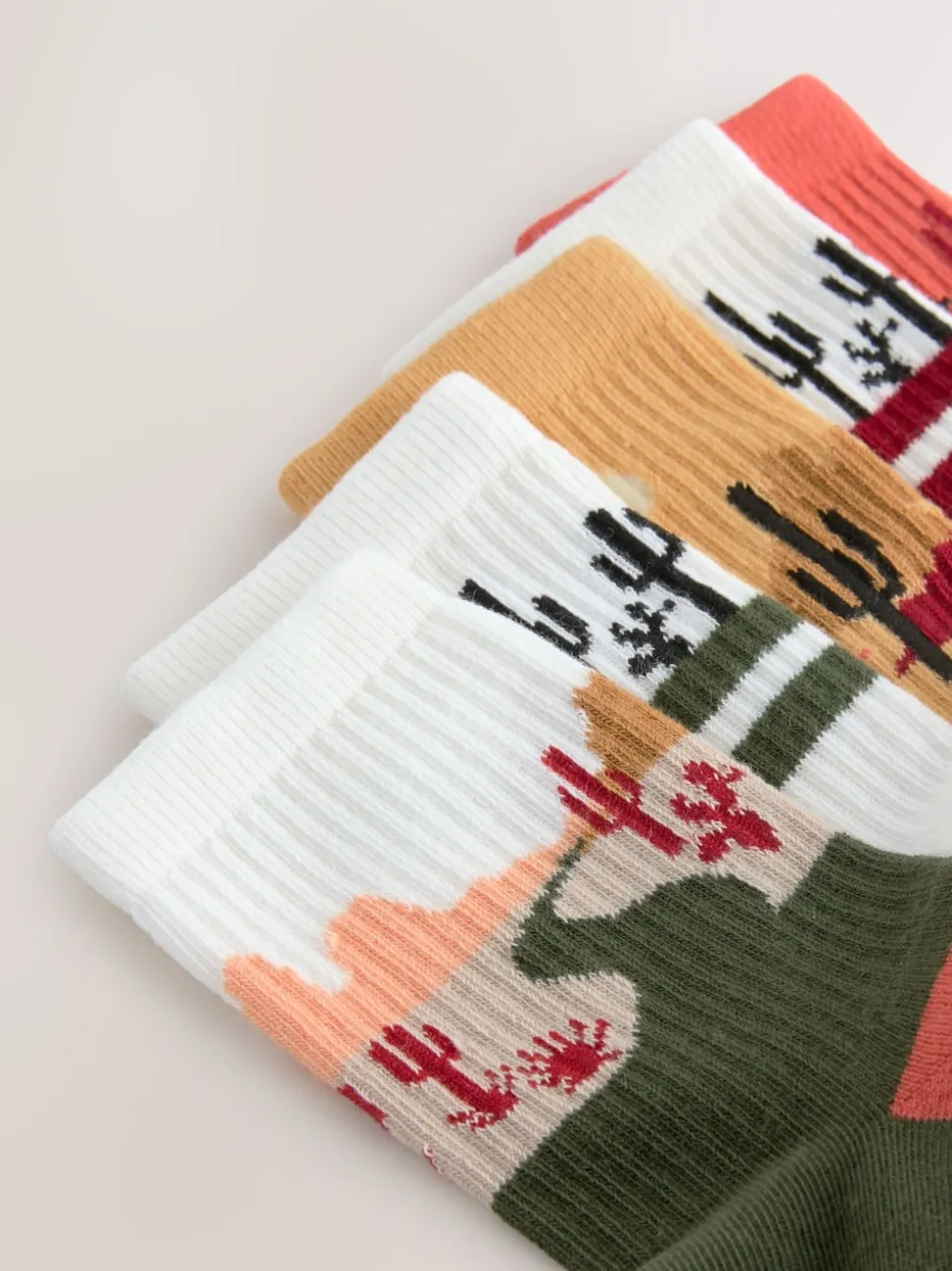 Ouest neutre - Cushioned Semelle intérieure Cotton Rich Ribbed Tipped Chaussettes 5 Lot