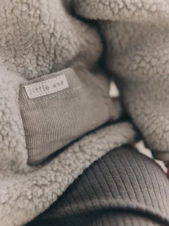 Ours gris - Cosy Borg Veste Bébé en laine polaire