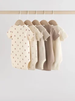 ours marron - Bodys pour bébés Manches courtes 5 Pack
