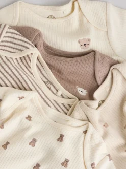 ours marron - Bodys pour bébés Manches courtes 5 Pack