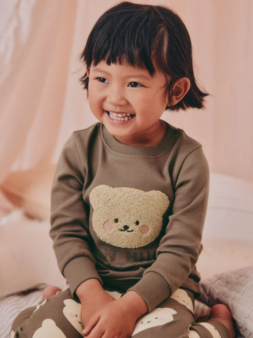 Ours marron/étoile - Lot de 3 pyjamas Snuggle (9mois-9ans)