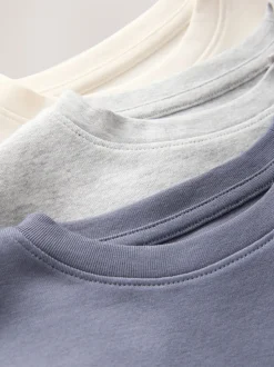 Ours rayé Bleu/Neutre - Lot de 3Joggings pyjama (3-16ans)