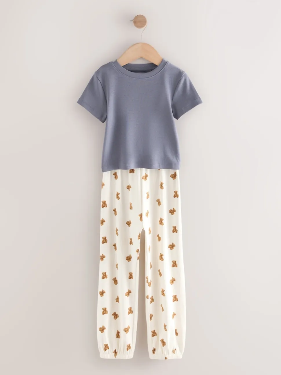 Ours rayé Bleu/Neutre - Lot de 3Joggings pyjama (3-16ans)