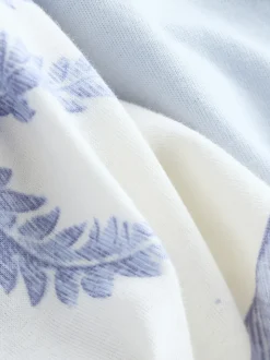 Palmier violet lilas - Pyjama à manches courtes