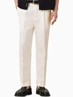 Pantalon AllSaints Slim Cross Tallis en lin Blend