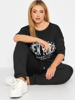 Pantalon de jogging Yours Curve basique à chevilles resserrées