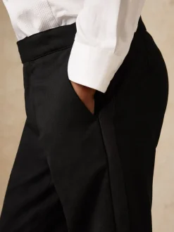 Pantalon de smoking rayé en satin Reiss Knightsbridge T