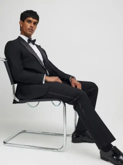 Pantalon de smoking slim River Island uni