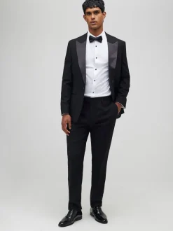 Pantalon de smoking slim River Island uni