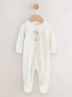 Papa Blanc écru - Combinaison de nuit BÉBÉ famille (0-2ans)