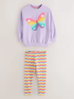Papillon Violet lilas - Little Bird by Jools Oliver ensemble Pulls et Leggings 2 Pieces