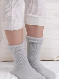 Paquet de chaussettes de lit thermales brossées pour dames de Totes 2