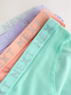 pastel - Lot de 4 culottes à logo en coton