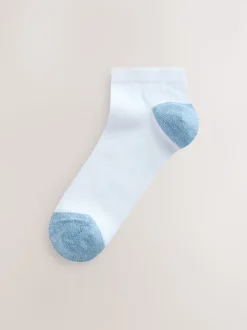 pastel - Lot de 4 paires de chaussettes de sport blanches à talon et bout