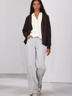 Pastel rayé - 100Chemises décontractées en coton à boutons Manches longues Chemises décontractées