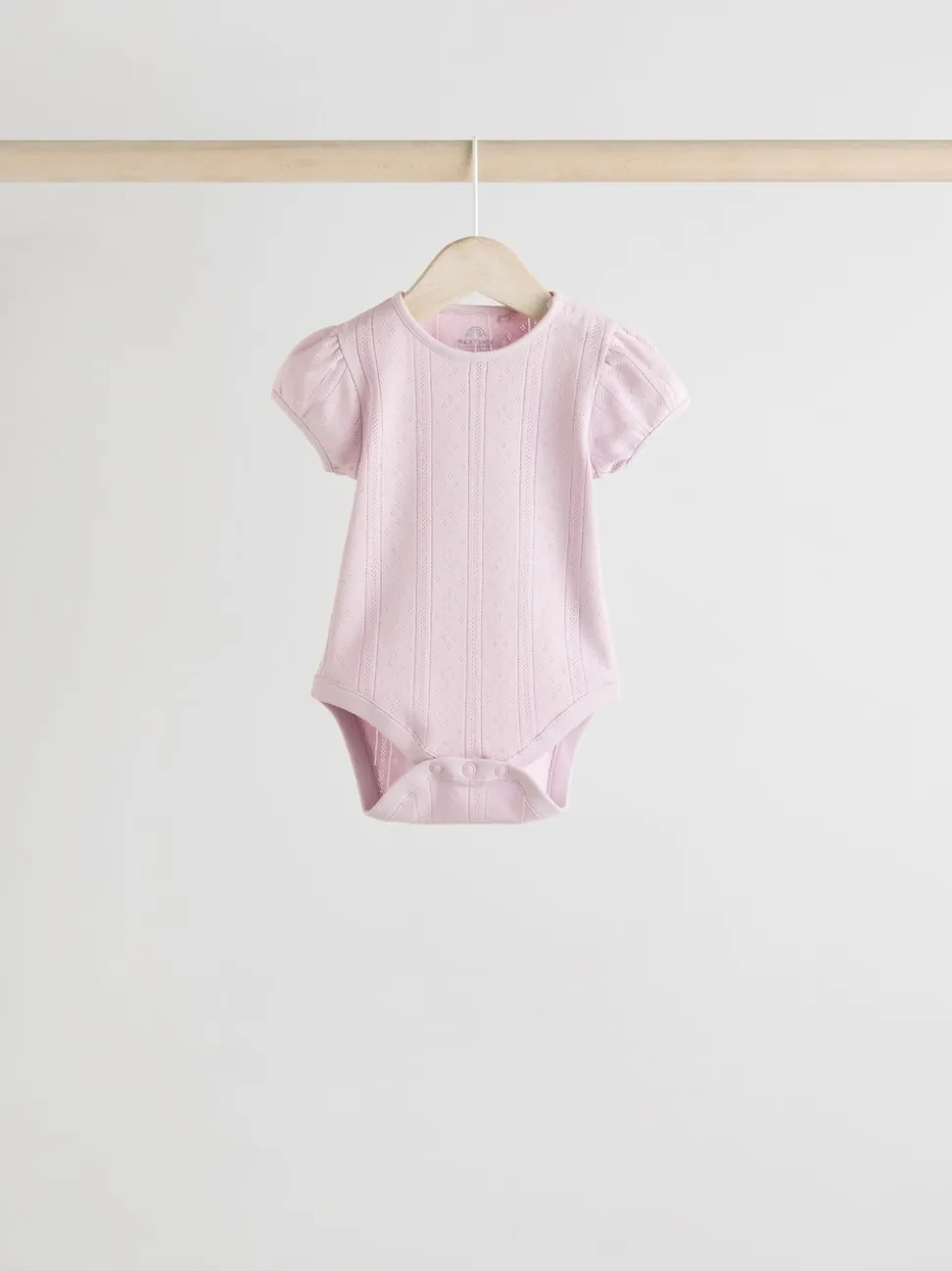 Pastels - Lot de 5 bodys pointelle à manches courtes pour bébé