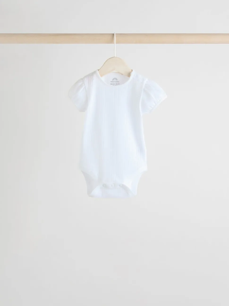 Pastels - Lot de 5 bodys pointelle à manches courtes pour bébé