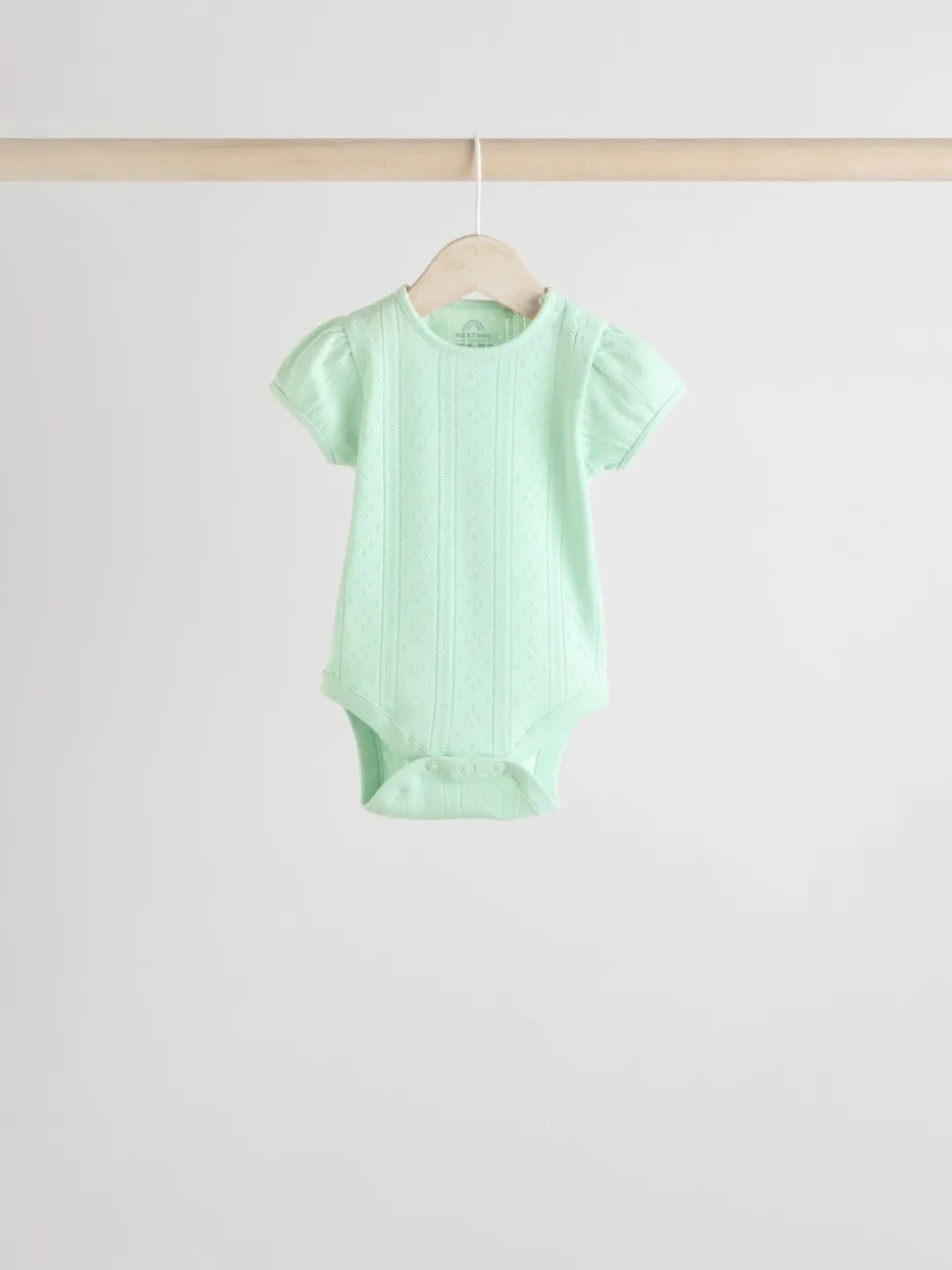 Pastels - Lot de 5 bodys pointelle à manches courtes pour bébé