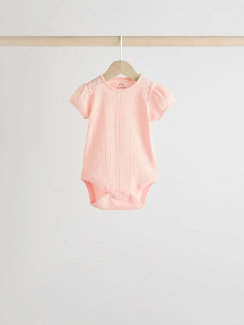 Pastels - Lot de 5 bodys pointelle à manches courtes pour bébé