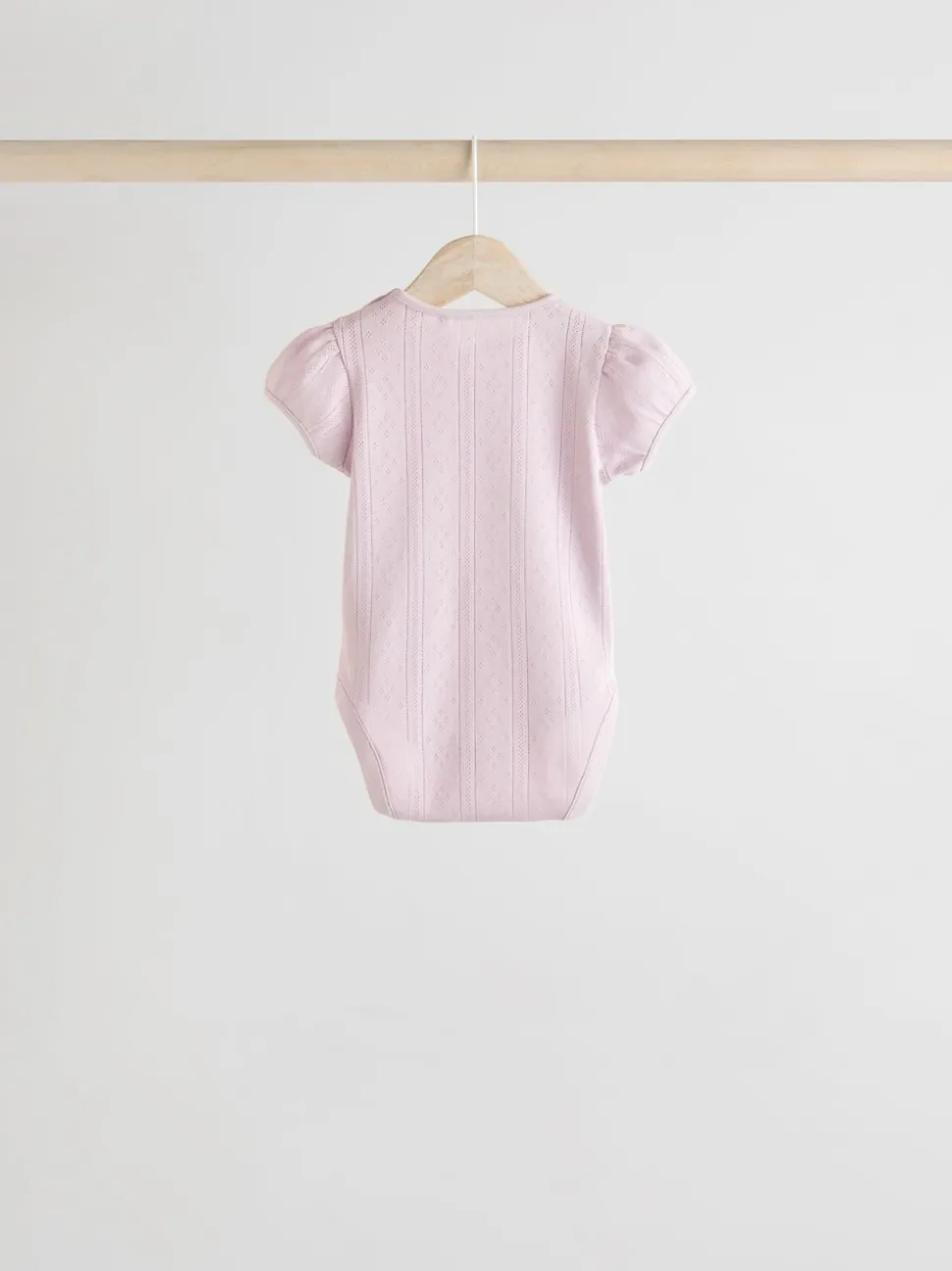 Pastels - Lot de 5 bodys pointelle à manches courtes pour bébé