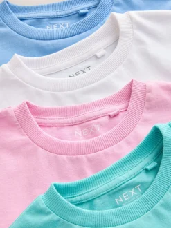 Pastels - T-shirt brodé Manches courtes Stag 4 Pack (3-16ans)