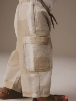 Patchwork de pierres - Ample Cargos à tirer 100% Cotton Jeans (3mths-7yrs)