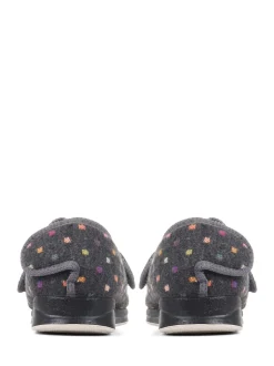 Pavers Gris Chaussons complète à fermeture tactile