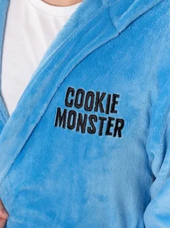 Peignoir à capuche Vanilla Underground Sesame Street Cookie Monster
