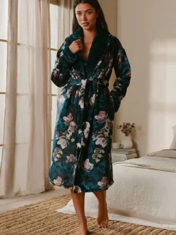 Peignoir B by Ted Baker bleu canard foncé fleuri