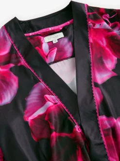 Peignoir B by Ted Baker violet vif en satin fleuri