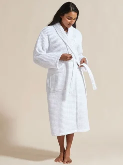 Peignoir Christy style kimono gaufré