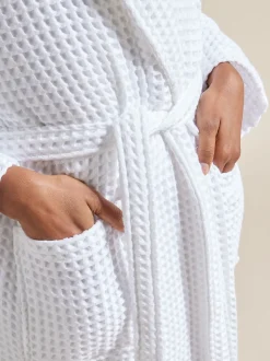 Peignoir Christy style kimono gaufré