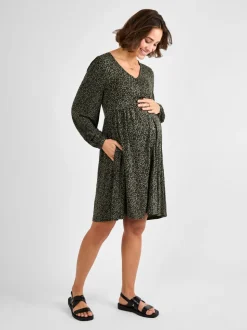 Peignoir Jojo Maman Bébé Maternité boutonné en jersey