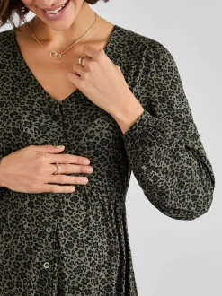 Peignoir Jojo Maman Bébé Maternité boutonné en jersey