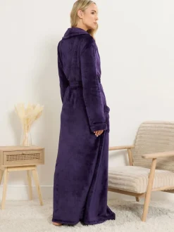 Peignoir Maxi Long Tall Sally châle à ruban