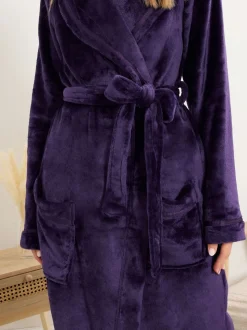 Peignoir Maxi Long Tall Sally châle à ruban