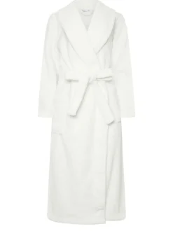 Peignoir M&Co en coton au toucher châle