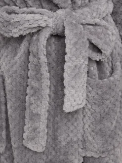 Peignoir M&Co en nid d’abeille châle