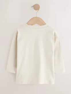 Pelleteuse bleue - Lot de 3 t-shirts imprimés graphiques à manches longues (3mois-7ans)