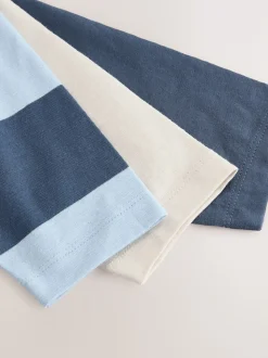 Pelleteuse bleue - Lot de 3 t-shirts imprimés graphiques à manches longues (3mois-7ans)