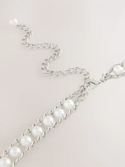Perle Argent - Ceinture de chaîne