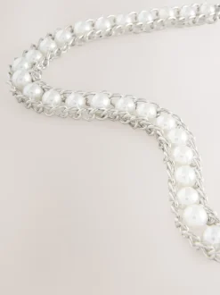 Perle Argent - Ceinture de chaîne