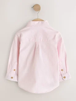 Personnage à Rayure Rose - Chemise Oxford à manches longues (3mths-7yrs)