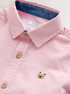 Personnage à Rayure Rose - Chemise Oxford à manches longues (3mths-7yrs)