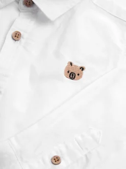 Personnage blanc - Chemise Oxford à manches longues (3mths-7yrs)