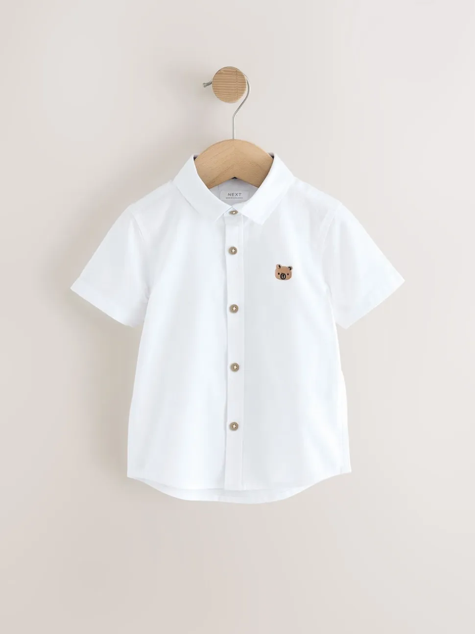 Personnage blanc - Chemise Oxford à manches longues (3mths-7yrs)