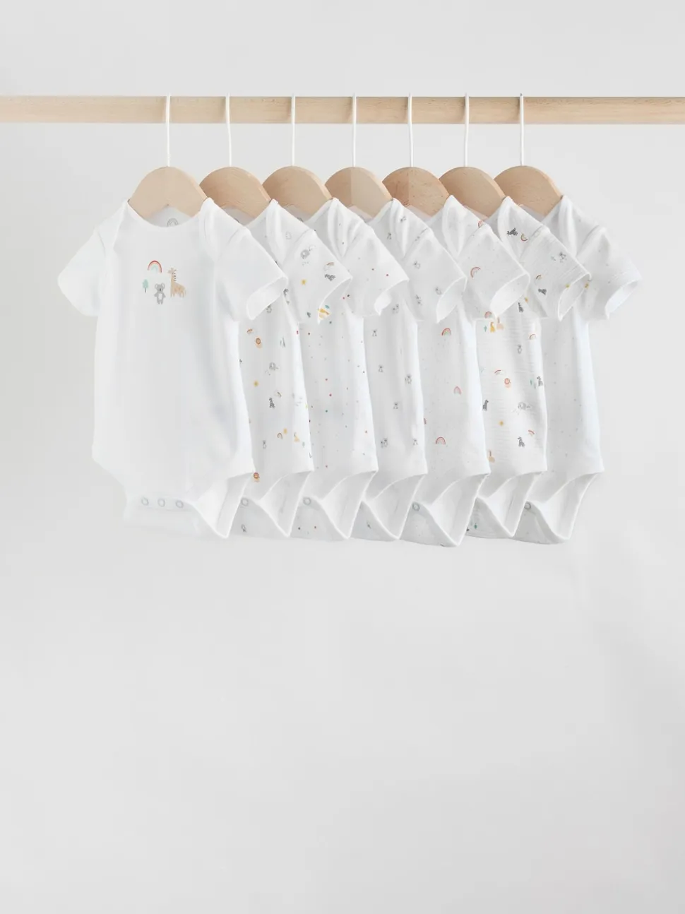 Personnage blanc - Combinaisons bébé à manches courtes