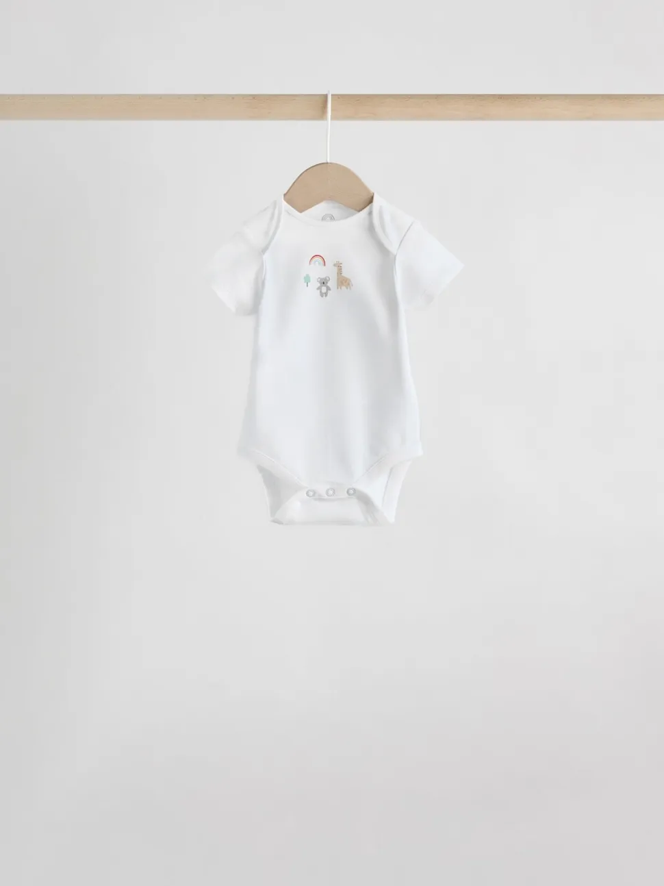 Personnage blanc - Combinaisons bébé à manches courtes