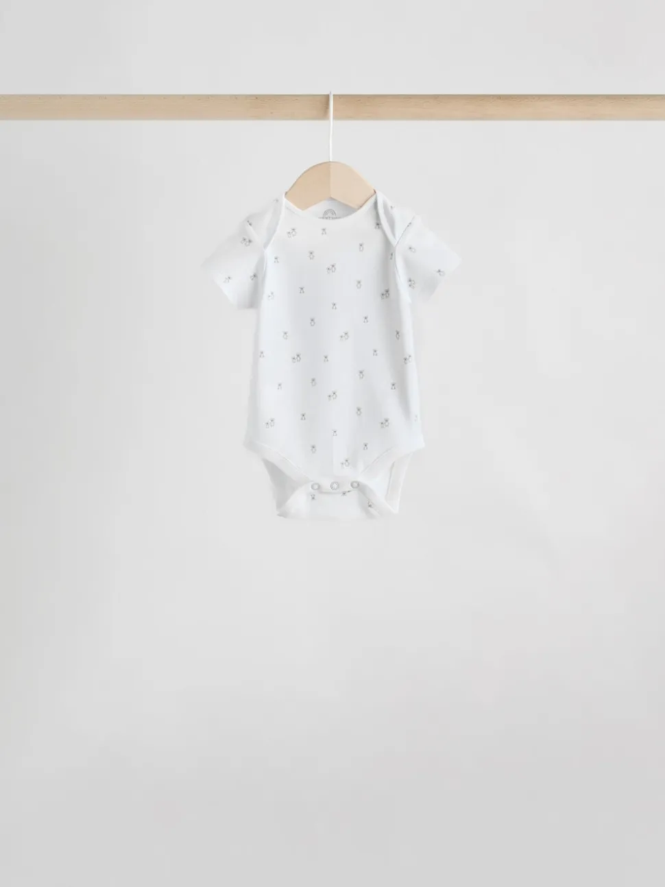 Personnage blanc - Combinaisons bébé à manches courtes